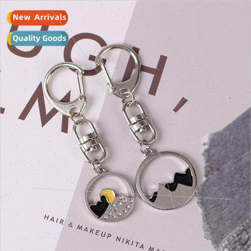 Mountain alliance sea oath Korean fashion couple keychain gi