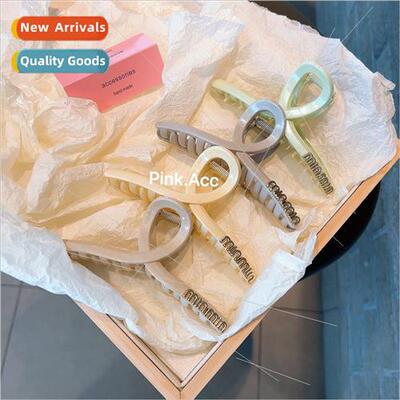 ~High- creamy glter crossover large 13cm hair scrunchies bac