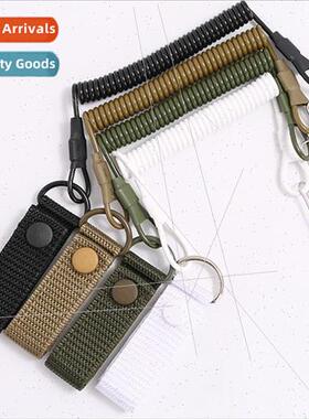 Tactical spring gun rope belt outdoor nylon braided webbing