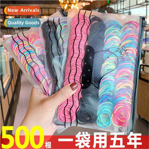 Hair tie leather band female small hair circle children head