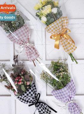 Multi Roses Bouquet Packaging Bag Transparent Mini Flower Pa