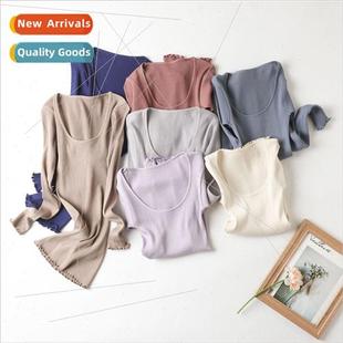 lk seamless thermal underwear women mulberry silk cotton thr