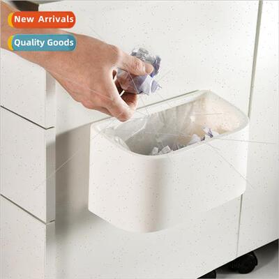 Wall-mounted slanted garbage cans kchen waste toilet open li