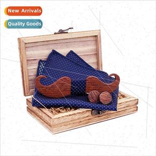 Bow Tie Solid Men Shaberry Beard Wood Cuf Personalized