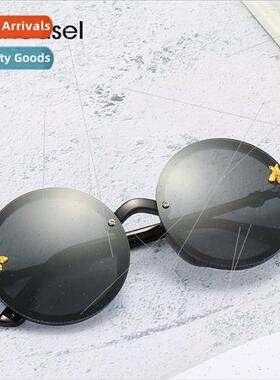 New Korean children round frame colorful nd bee sunglasses c