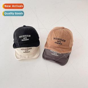 brim spring hat tongue duck short flap boys hats Children