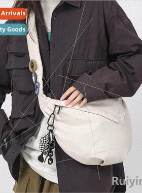 2022 large-capacy shoulder bag Japan leisure bag pure color