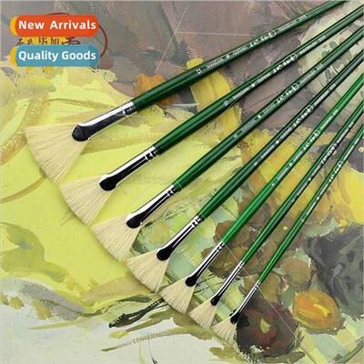 Art Gouache Fan Brush Set Oil Painting Brushes Acrylic Paint