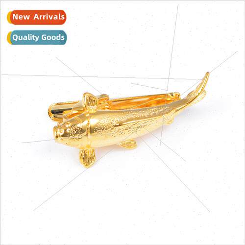 tie clips goldfish shape tie clips metal copper fish tie cli
