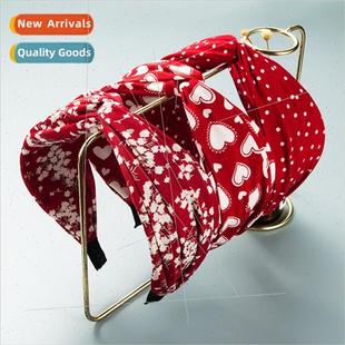 bohemian Korean retro personalized printed Hair fabric bands