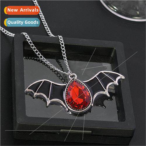 Europe new Halloween punk dark vampire bat wings necklace go