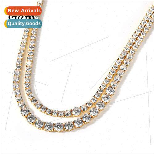 Europe zirconia collarbone chain double layered stacking nec