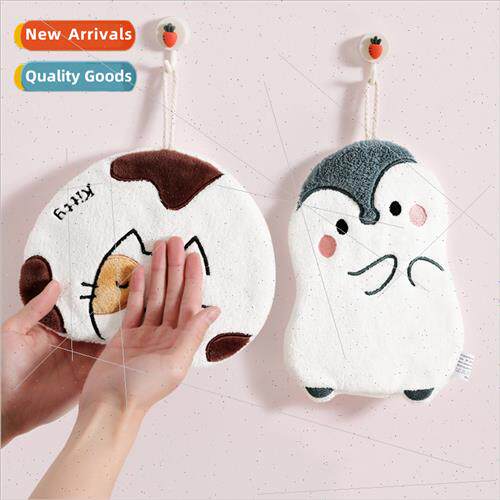 Creative hand towel hangable water-absorbent quick-drying ho