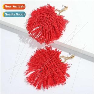 hand woven pendant New female vacation earrings tem bohemian
