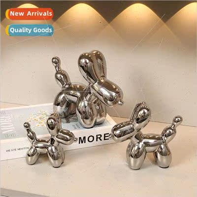 Balloon dog plating ceramic ornaments home living room study