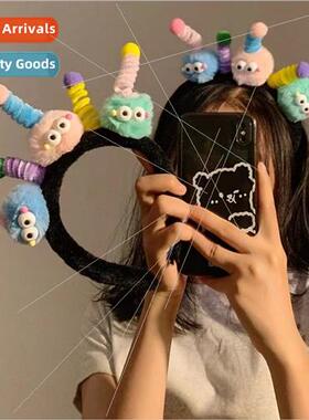 Cute cartoon twisted stick small cinderblock hair band headd