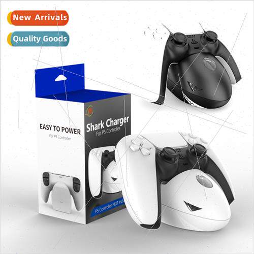 -P5142 PS5 Grip Shark Dock Charger LED Grip Charging Display