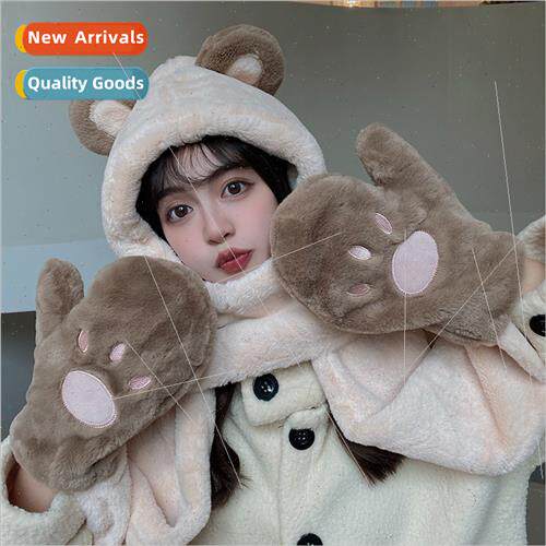 Plush hat female fall winter outdoor cycling warm cold cap s