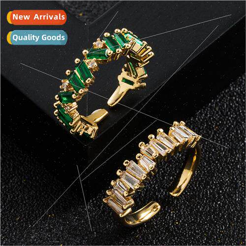 Europe Fashion Trend Copper Plated Real Gold Micro Zirconia