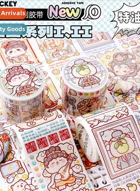 New Milkcap Bear Tape Famous Painting Series Small Spud Tape