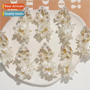 ght luxury super fairy tassel rhinestone beaded flowers diy
