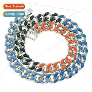 drop splicing Cuban Europe necklace oil chain acces colorful