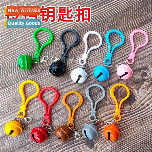 Colorful plastic keychain hanging bell bag jewelry pendant c