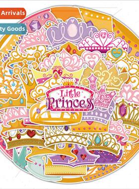 50 princess crown graffiti stickers car computer bookcase de
