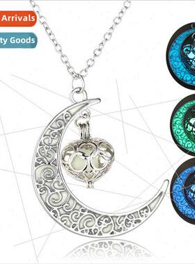 Europe fun fashion moon represents my heart glow-in-the-dark