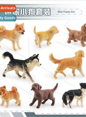 Mini Puppy Set Model Golden Retriever Weimaraner Shiba Inu S