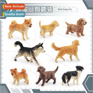 Mini Puppy Set Model Golden Retriever Weimaraner Shiba Inu S