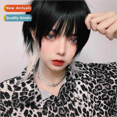 Wolf tail wig men mullet head hanging ear dyed Japan men wom