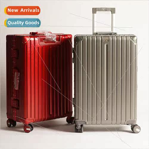 High  aluminum frame luggage women 20 inch trolley boarding