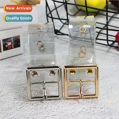Hundreds Resin Plastic Transparent Belt Circle Buckle Multi