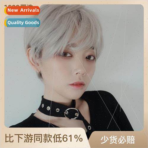 Wigs 适用men women chemical fiber short fashion handsome tex