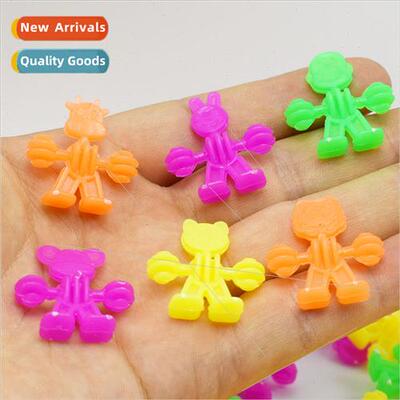 Children puzzle DIY cow rabb monkey animal modeling blocks d