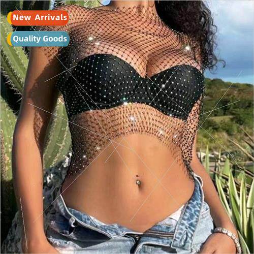 180368 Europe 2023 rhinestone bright diamonds mesh diamonds