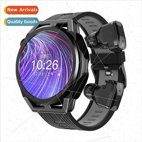 New N18 Bluetooth call smart music watch headset 2-in-1 hear