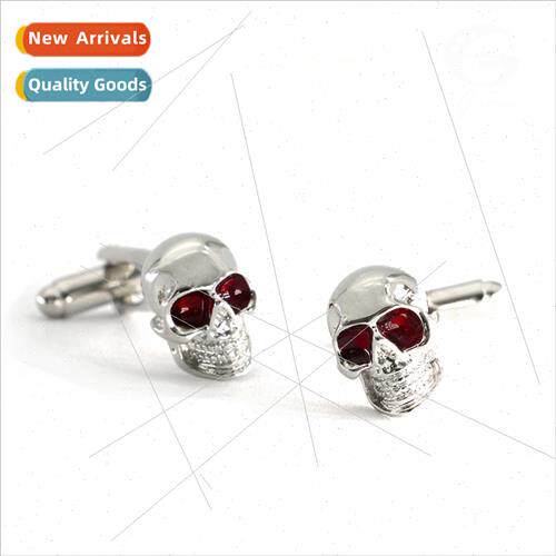 Halloween s Red Eyes Skull Bones Cufflinks Cufflinks Brass