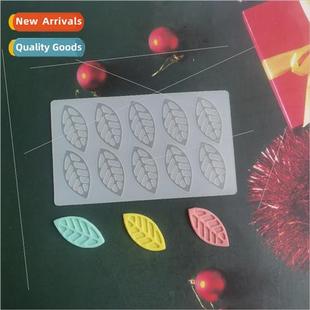 cookie mold cake Hollow cream chocolate ice candy leaf