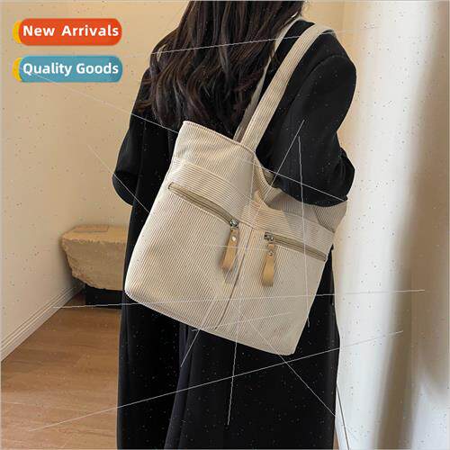 2023 Autumn new velvet leisure bag pure color simple shoulde