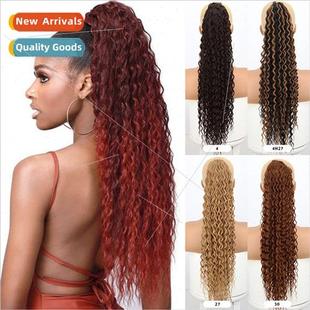 inch Small Europe Drawstring Ponytail Rolled Ponytai Fake
