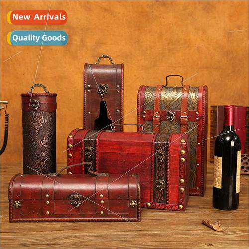 New Year Day red wine packaging gift box single double multi