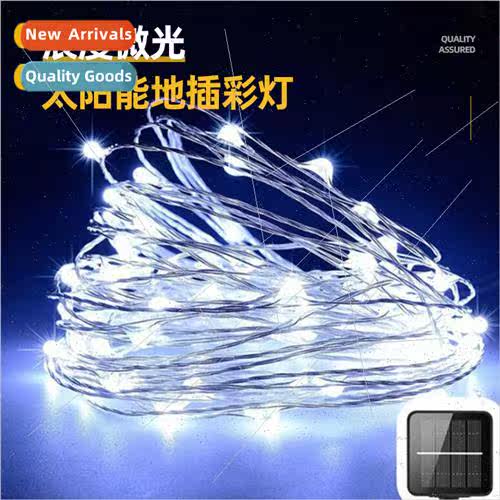 Solar Copper Wire ght String Outdoor WaterproGround Plug Cop