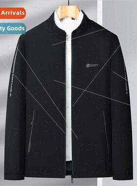 2023 new cadres casual stand-up collar jacket dad jacket mid