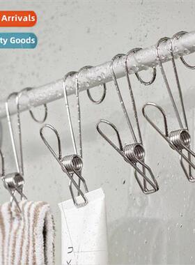 Stainless steel small clip hook hanging bathroom multifuncti