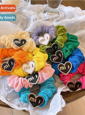 Autumn winter wool knting cute colorful retro letters hundre
