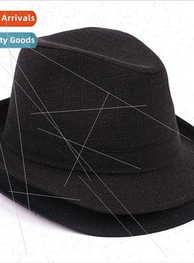 Men jazz hat outdoor hat middle-aged elderly men bowler hat