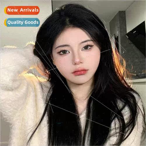 Wigs Women Medium Long mulation Black Waist-length Hair Mech
