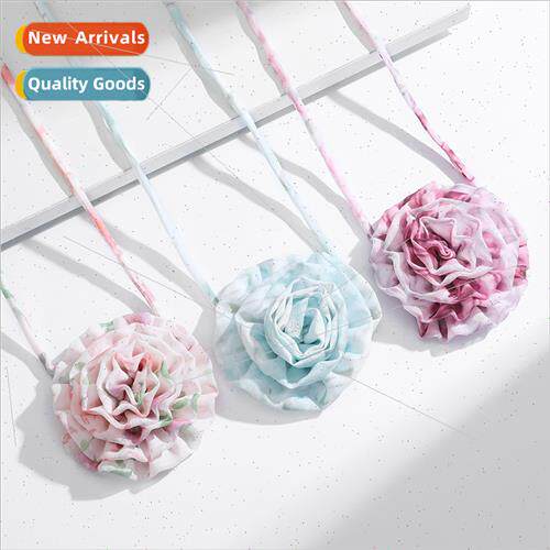 2024 spring summer new floral rose necklace women Europe cho
